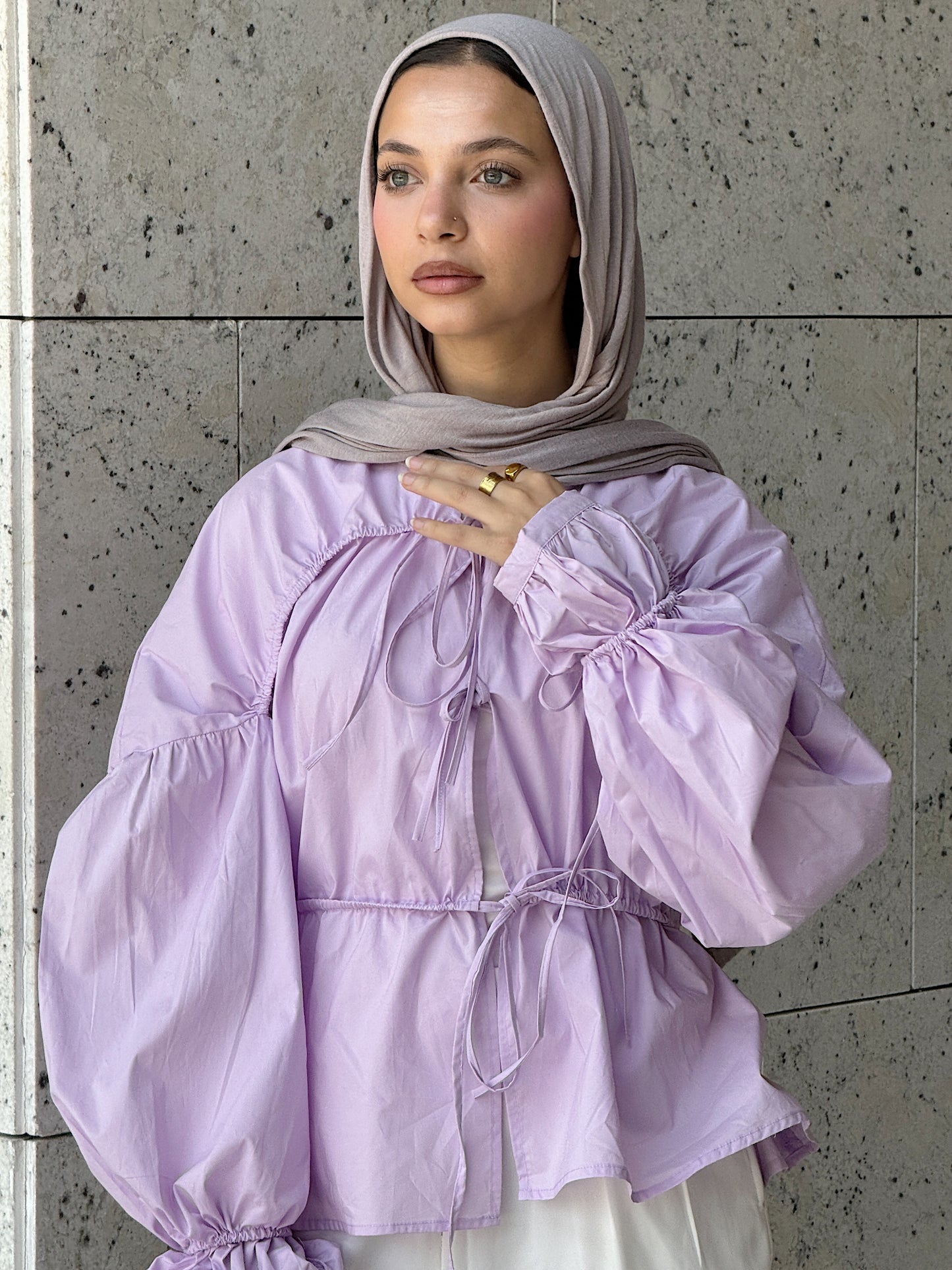 The Feminine Shirt in Lilac