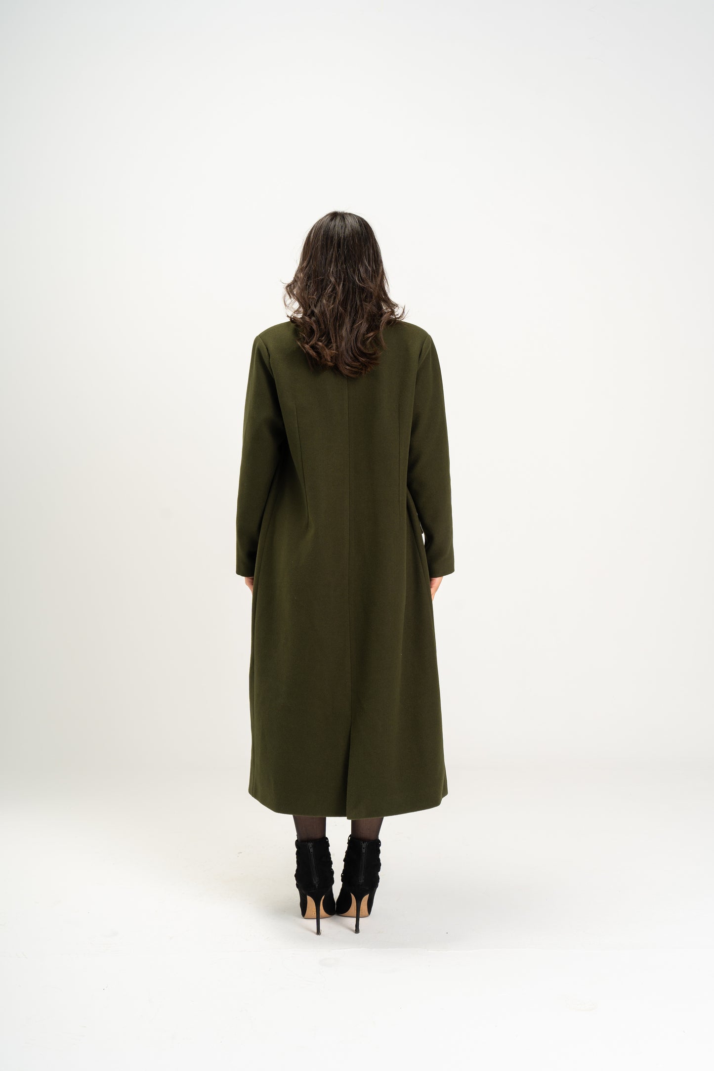 Amelie Coat in Olive Green