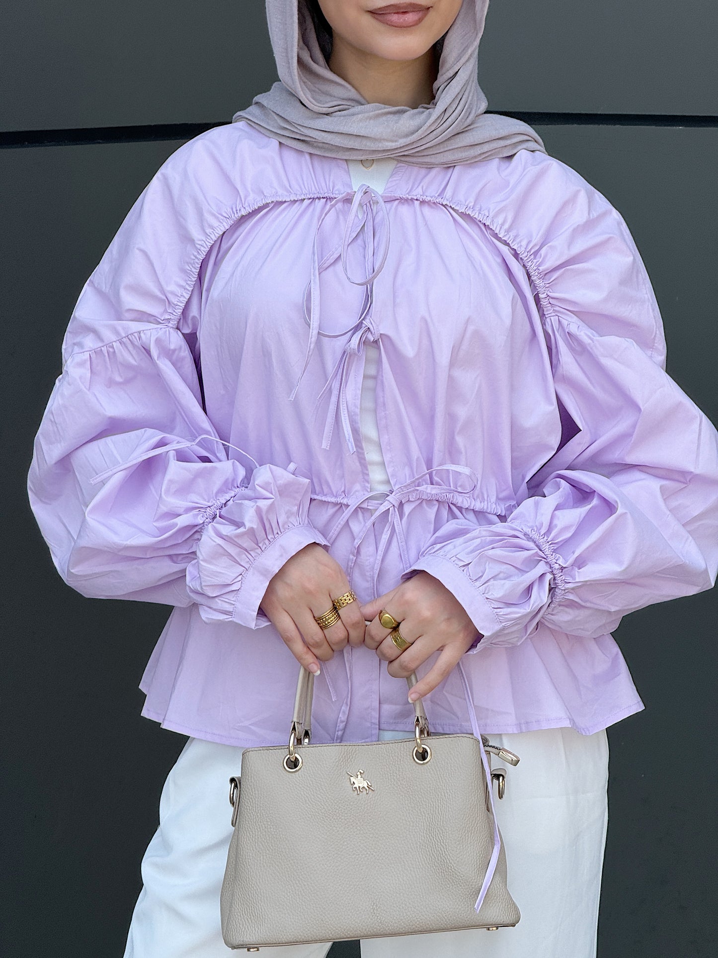 The Feminine Shirt in Lilac