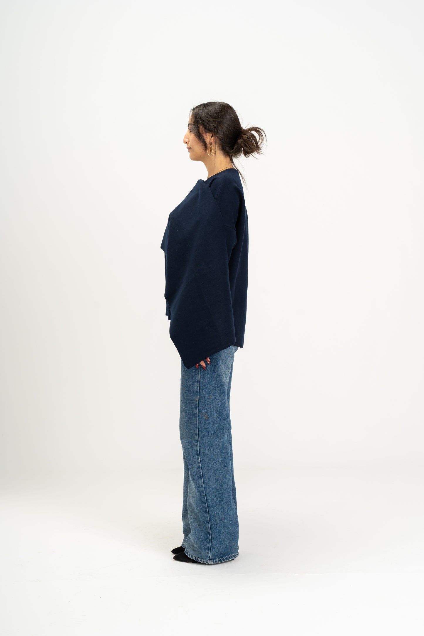 Celine Scarf Jacket In Navy