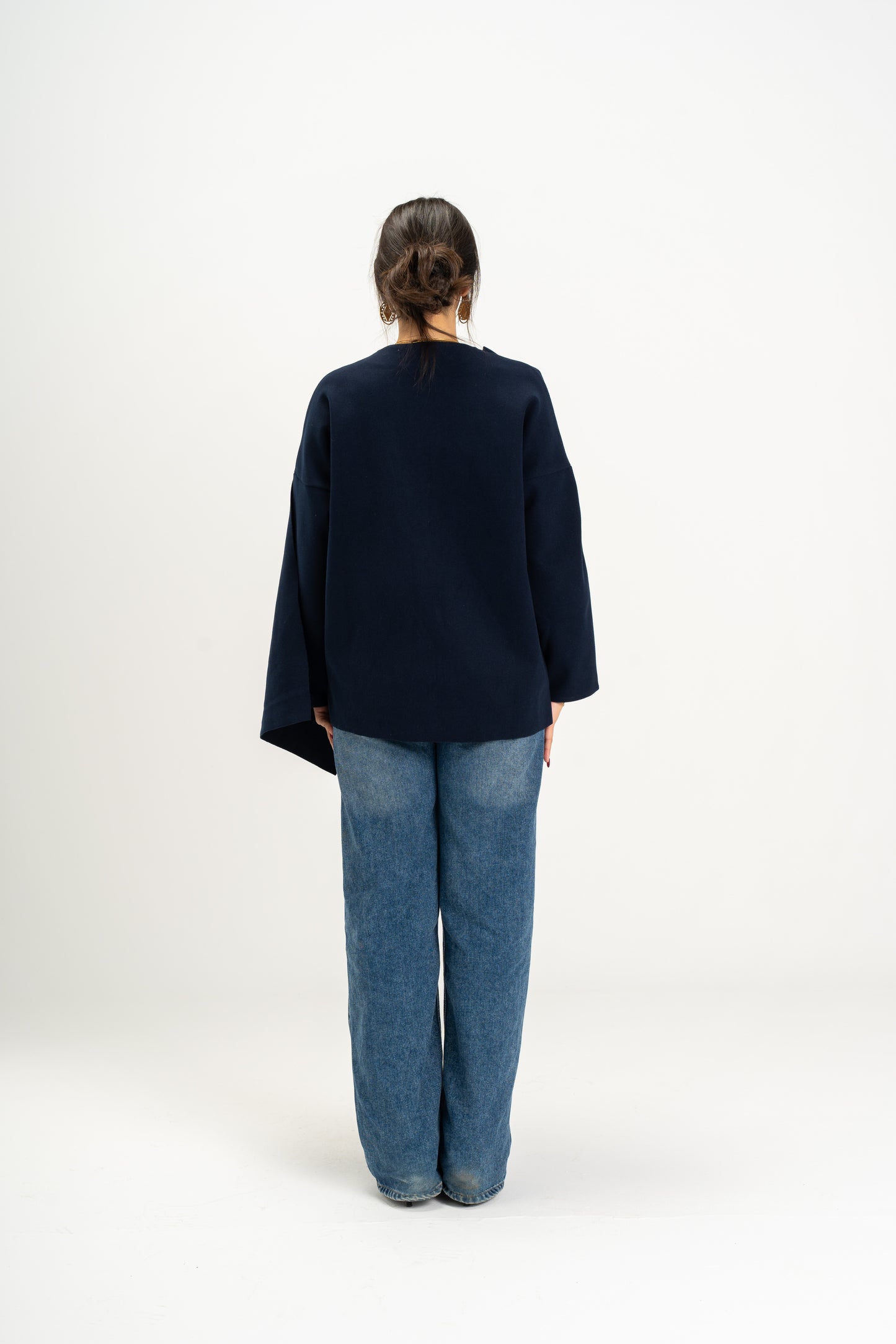 Celine Scarf Jacket In Navy