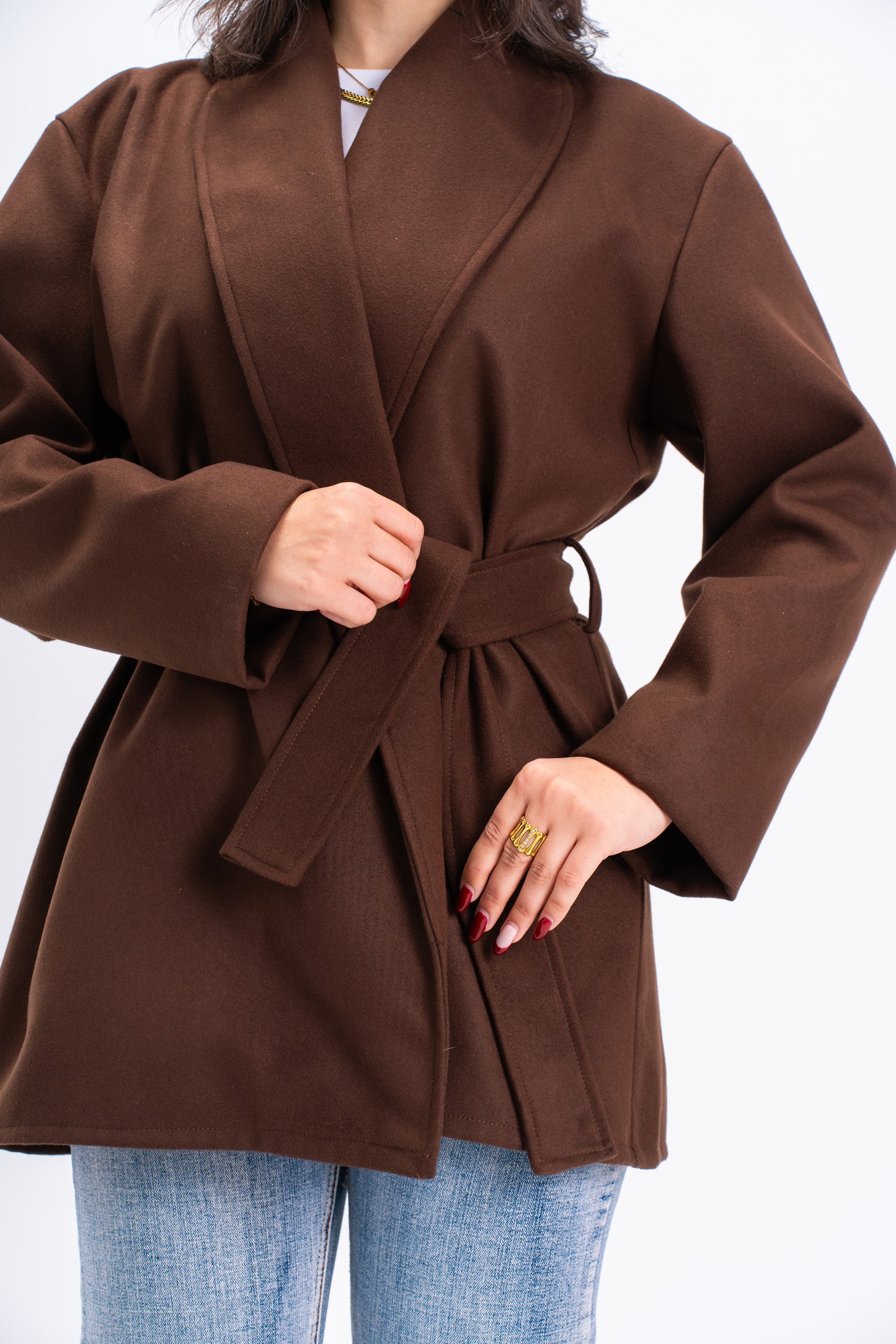Tobacco Coat in Chocolate Brown